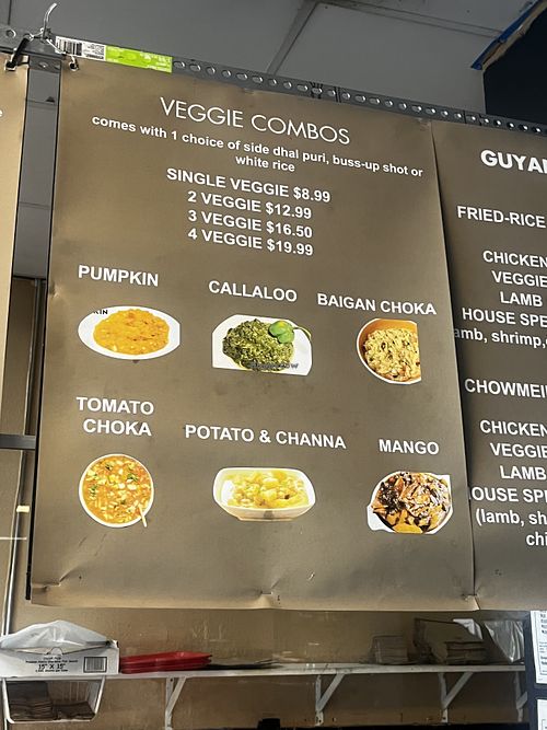 Vegan options  at Caribbean Shack in Orlando