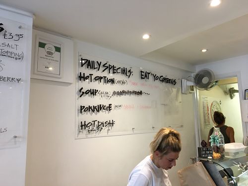 daily menu at MOO in Jersey