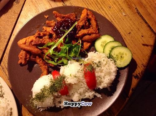 Dragon's tongues - delicious soy marinated soy steak at Laibon in Cesky Krumlov