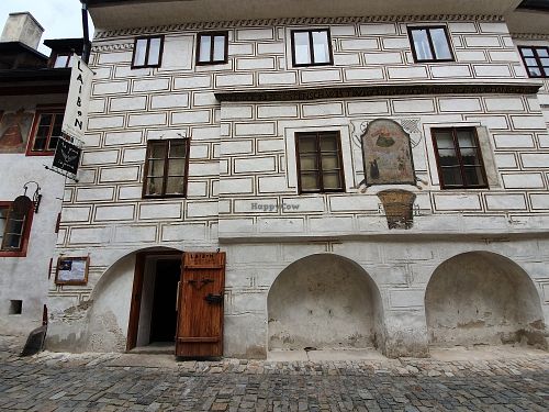 The entrance at Laibon in Cesky Krumlov