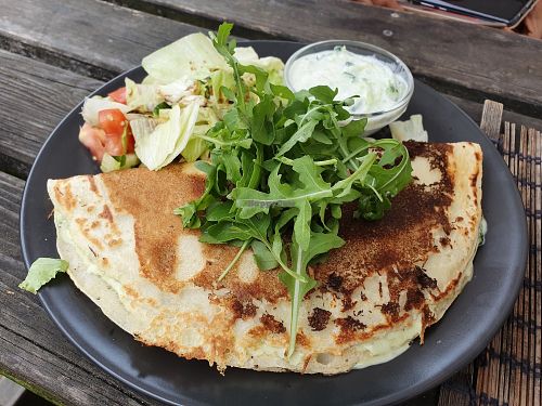 Buckwheat pancake at Laibon in Cesky Krumlov