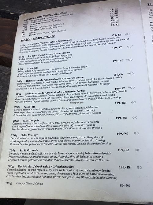 Side dishes at Laibon in Cesky Krumlov