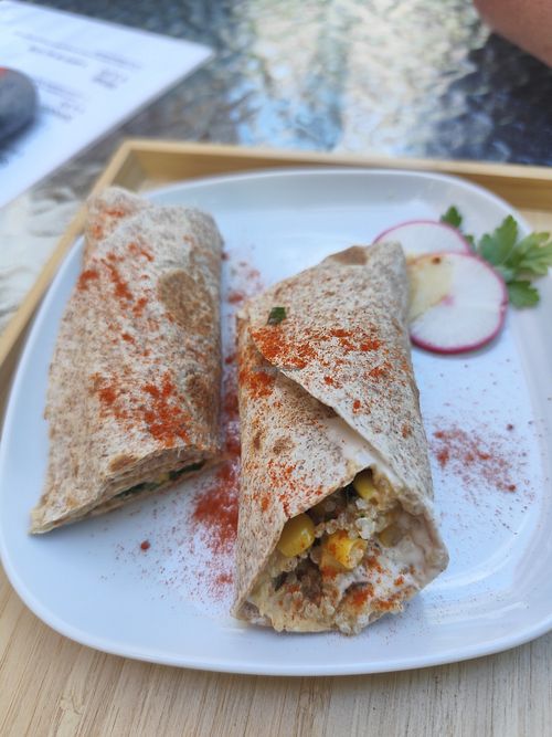 Vegan Wrap 😋 at Rico y Sano in La Gomera