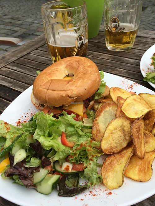 Special Bagel Burguer (Vegan) at Grossstadt in Lindau