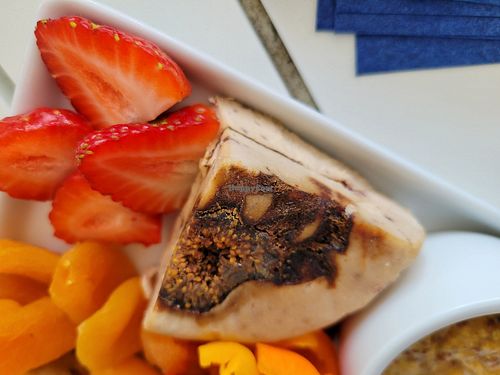 Nova Terra balsamic fig cheese - local to Napa #Veganuary at Migration Winery in Napa