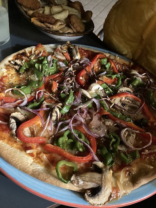 Pizza  at Albi Urban Cafe in Frigiliana