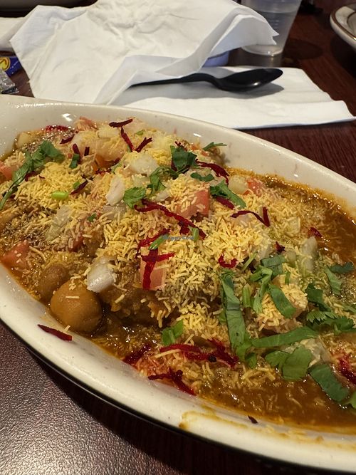 Samosa chaat  at Jay Bhavani Vadapav in Bakersfield