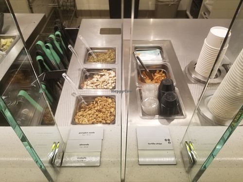 Nuts are vegan at Salata in Spring