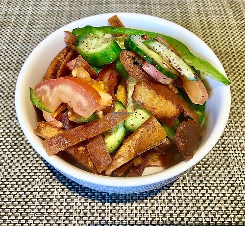 Fattoush  at Taybeh Restaurant in Aqaba