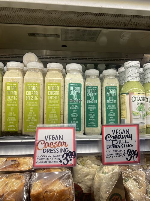 Been Craving Vegan Chick’n Caesar Salad 😜  at Trader Joe's in Modesto