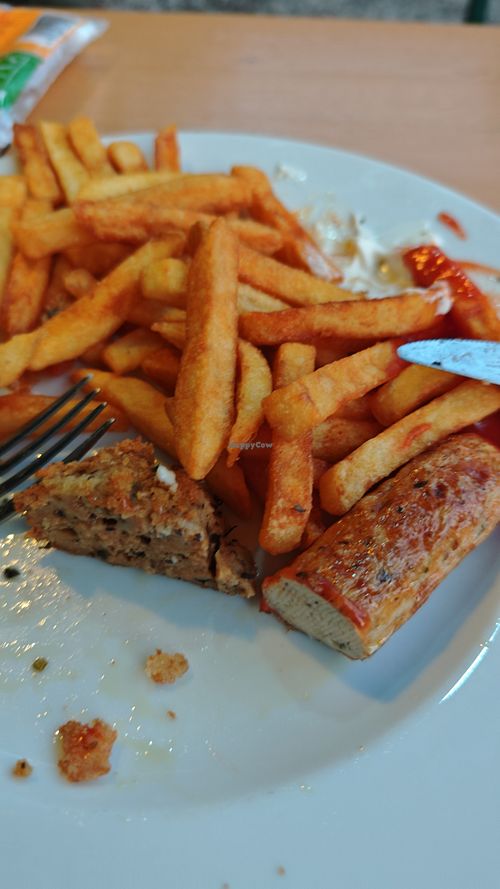 Big vegan and vegitarian Options (Homemade saitan produts) even vegan Mayo woud recommend !  at Wasserhäusle in Wurzburg