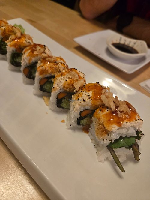 Creamy Vegan World Roll at Nori Sushi in Maple Valley