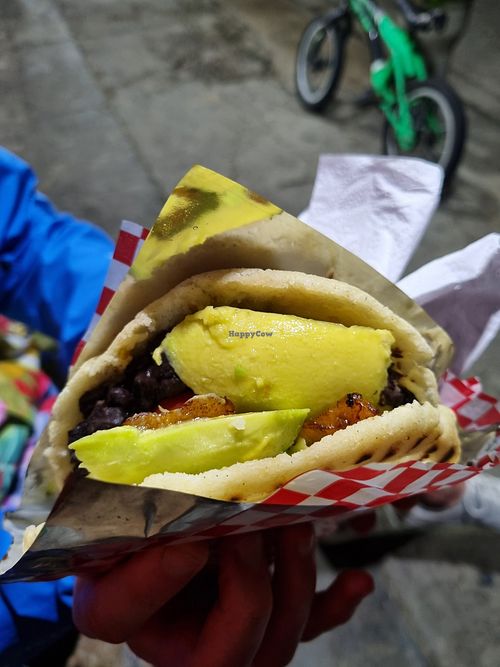 Arepa vegana at Deliciosas Empanadas Venezolanas in Salento