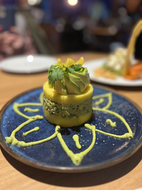 Vegan causa  at Serva Peruvian Cuisine in Hailey