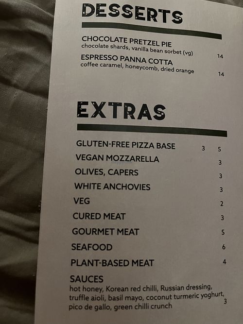 Desserts and extras   at Smokin Joe's Pizza & Grill in Ashgrove