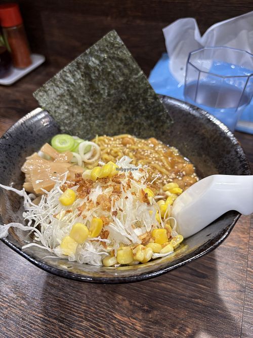 Ramen with chickpea curry (just okay)  at Dairen Shokudo - 小樽美食坊大連食堂 in Hokkaido