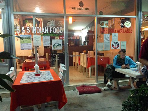 entrance at S and S Indian Restaurant in Hua Hin