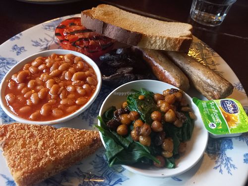 Vegan full English #Veganuary at Blue Cap in Cuddington