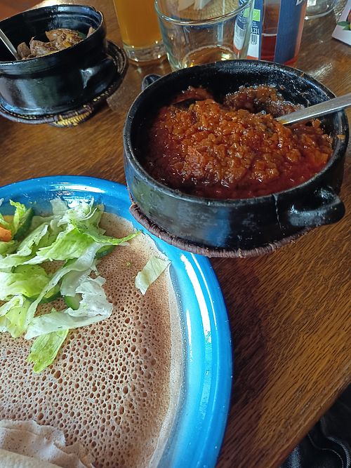 Gebratene Aubergine, vegan at Restaurant Mama of Africa in Giessen