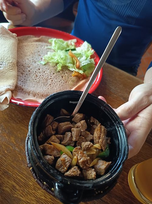 Nicht vegan😄Gericht mit Rind at Restaurant Mama of Africa in Giessen