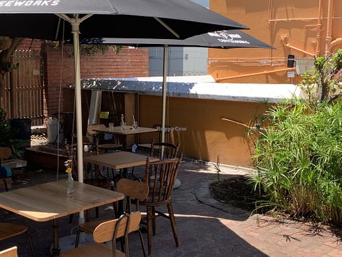 Lovely garden setting   at Zola's Kitchen & Deli in Kalk Bay