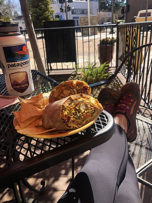 The curry wrap is my fav!  Also good as a bowl!  at Nectar Cafe in Auburn