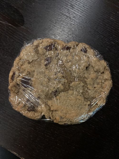 Huge chocolate chip cookie  at Nectar Cafe in Auburn