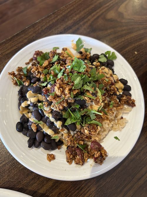 Stuffed avocado - I’d probably skip next time   at Nectar Cafe in Auburn