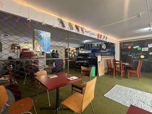 Dining area  at Kiwi Hot Dogs in Hunterville