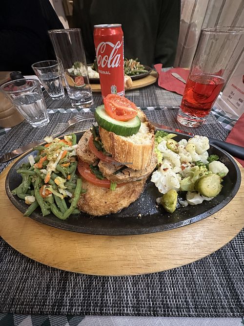 Specifically made vegan dish based on “Le Kintz-Plus Végétarien”  at S'Hisle in Kintzheim