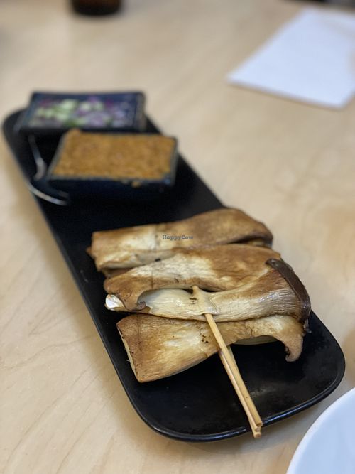 Mushroom skewers  at Sa-ne' Thai Cuisine  in Sutherland