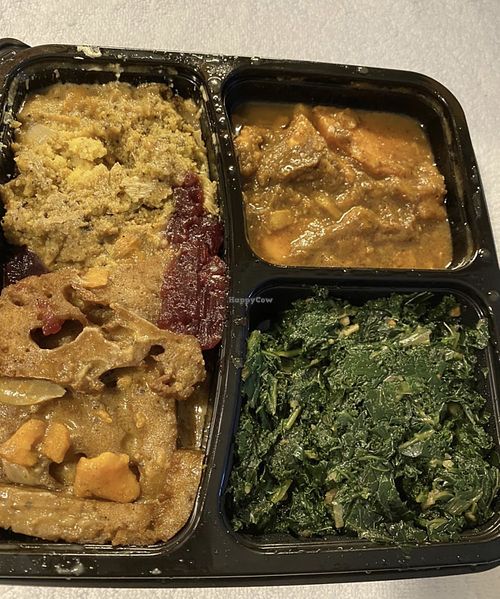 Sunday dinner plate   at Soul Veg City in Chicago