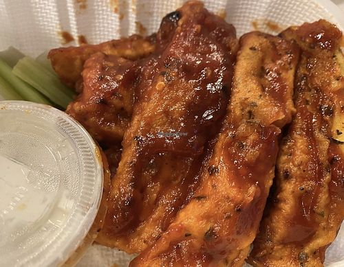 Buffalo Tofu Wings   at Soul Veg City in Chicago