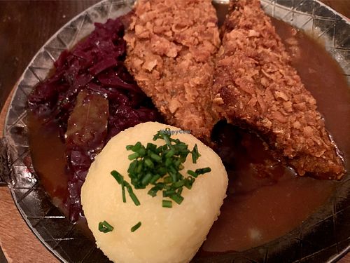 schnitzel (tempeh) at Bodhi in Munich