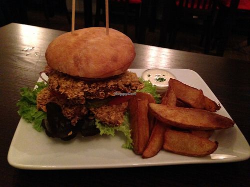 Snitzel burger at Bodhi in Munich
