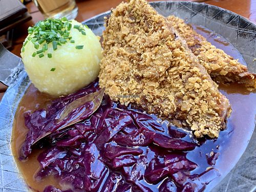 excellent classical german dish at Bodhi in Munich