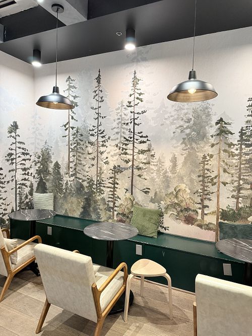 Indoor seatingg  at Angela's Organic Ice Cream in Mill Valley