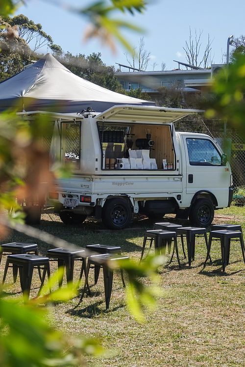The truck  at Coffee at Bev's in Inverloch