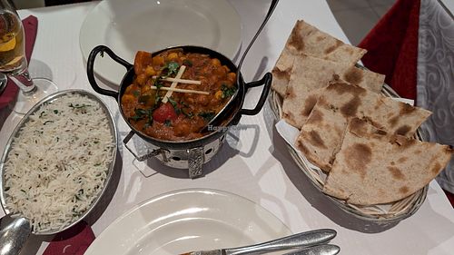 Jeera Rice, Karahi Chana e Chapati at Delhi Darbar in Barreiro