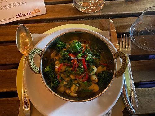 Butter beans with broccolini, $17 at Shukette in New York City