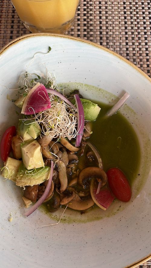 Mushroom cerviche  at Na-Ha Restaurante in Valle De Bravo