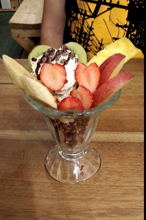 Raw vegan parfait... insanely delicious... 10 out of 5! at Hotto Cafe and Bar in Tokyo