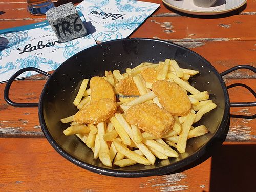 No chicken nuggets with fries at Die Laberei in Oberammergau