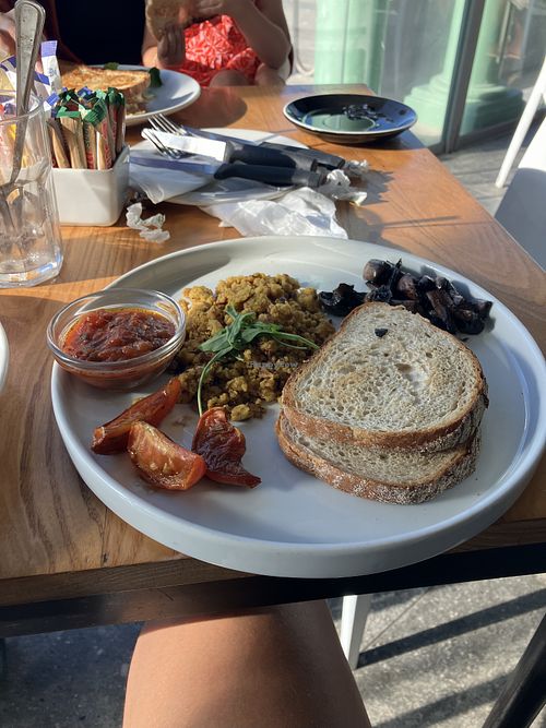 Tofu scramble  at Knead Bakery in Muizenberg