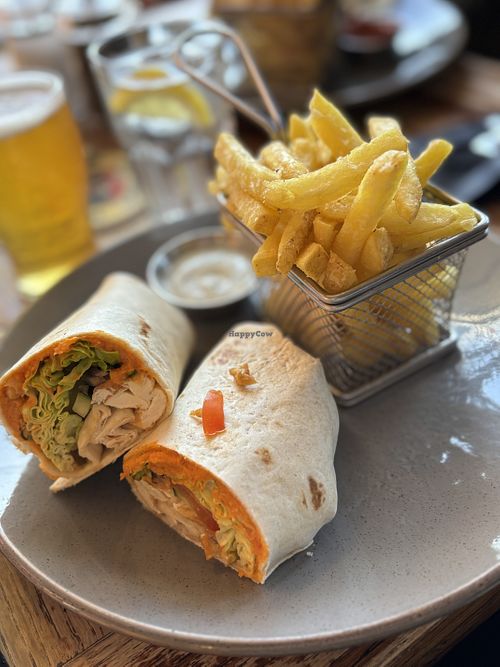 Tofu wrap  at Old Gate in Hebden Bridge