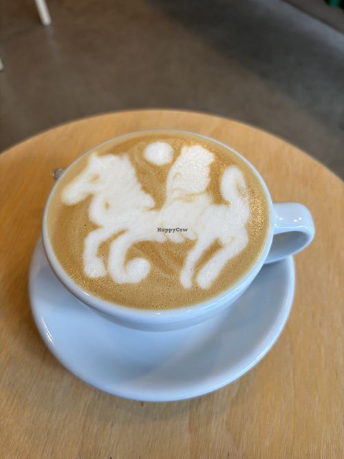 Oat cappuccino   at Intermission Coffee  in North West London