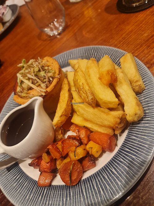 Chesnut Mushroom and Butternut Squash pie at The Knot Inn in Macclesfield