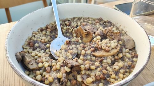 Pasta with Mushrooms at Komfort.Urbanbites in Lamia