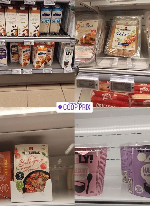 Vegan options at Coop in Reine