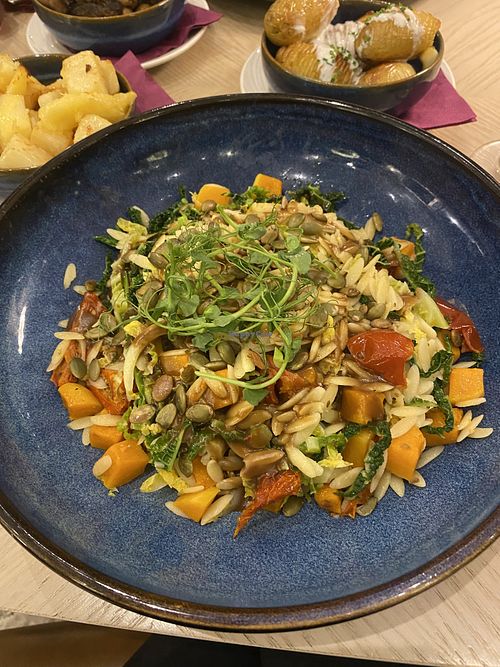 Butternut and orzo saladd  at Falls Brasserie in Keswick